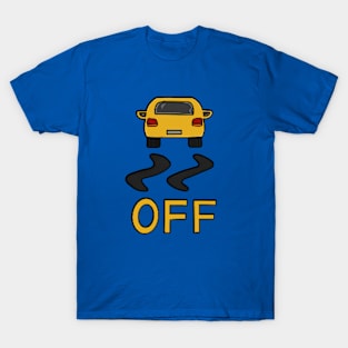 Pixelated Dark Yellow Car T-Shirt